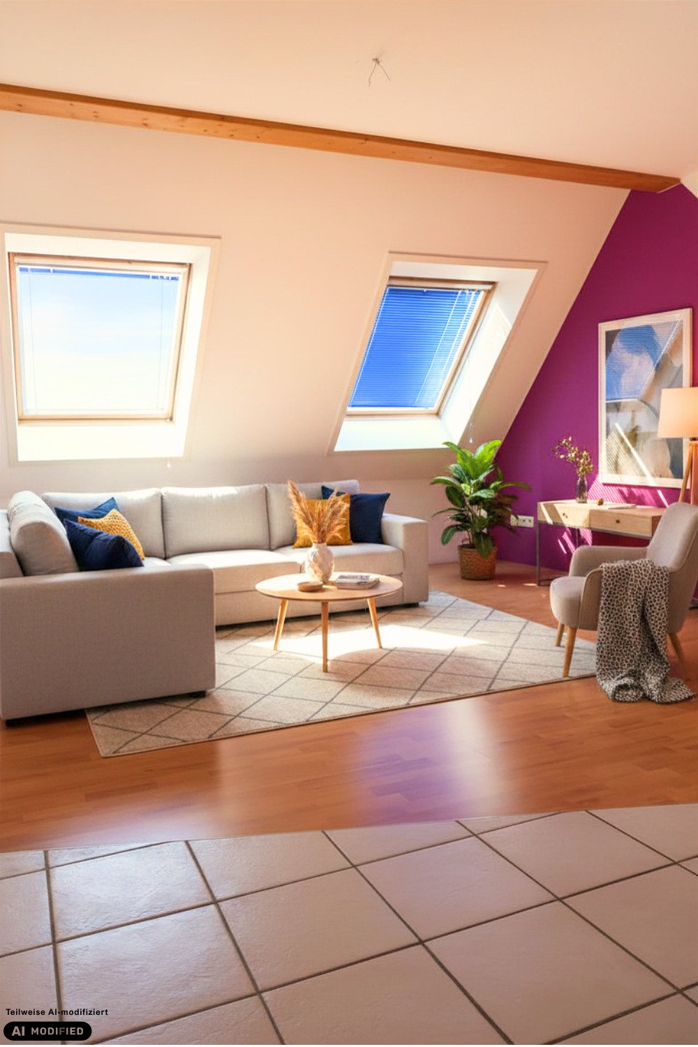 Wohnzimmer (KI Staging) Wohnzimmer (KI Staging)